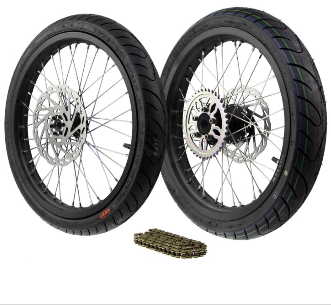 Surron Ultrabee 17in supermotos wheel set