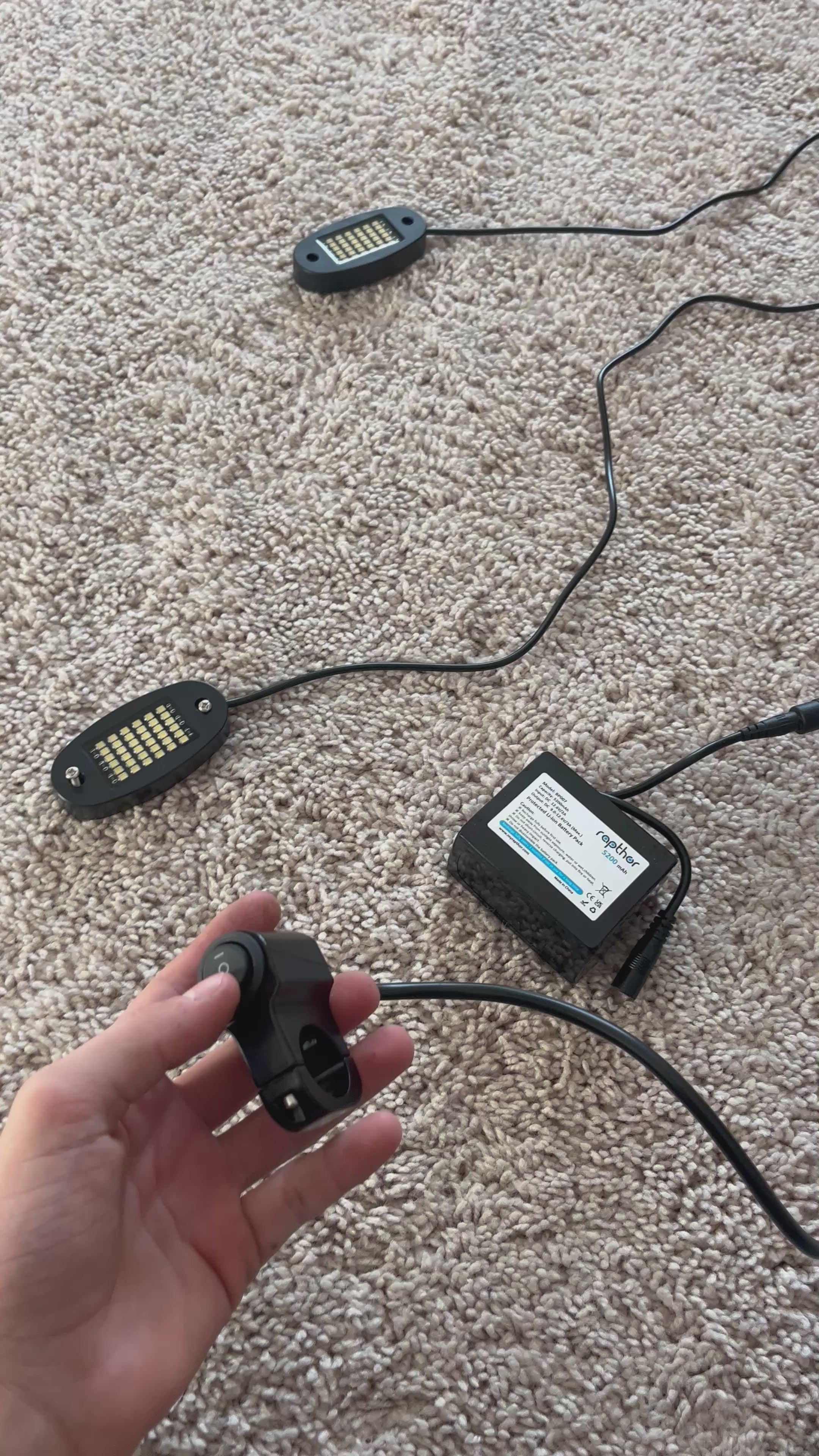 Rock light/wheelie lights